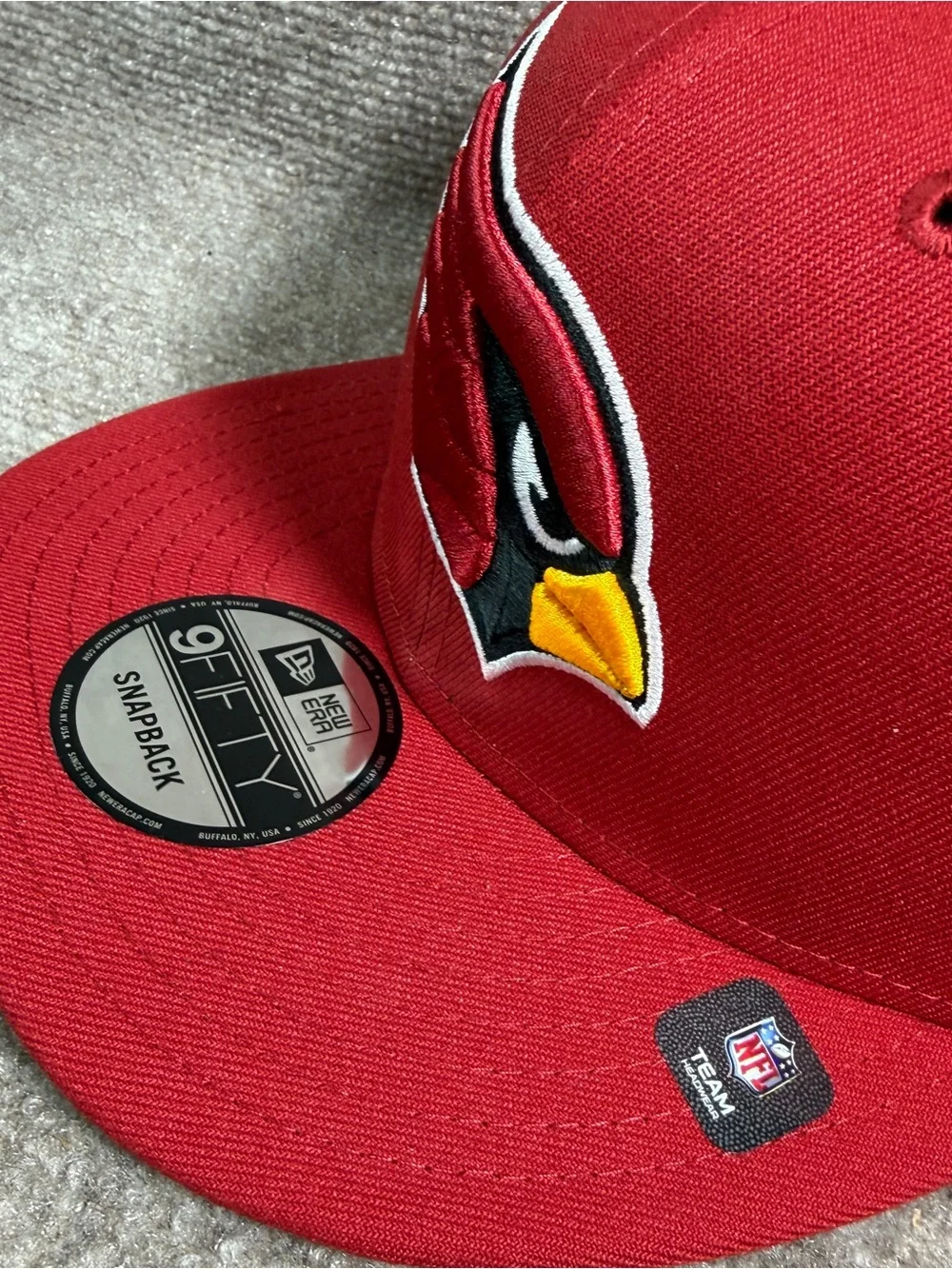 Arizona Cardinals Hat New Era 9Fifty Snapback Flat Bill Essential Plain Back NWT